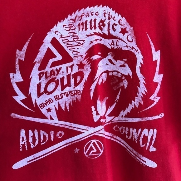 AUDIO Council Play it Loud Base Bumpers Beats Addict tee size XL - Picture 4 of 7